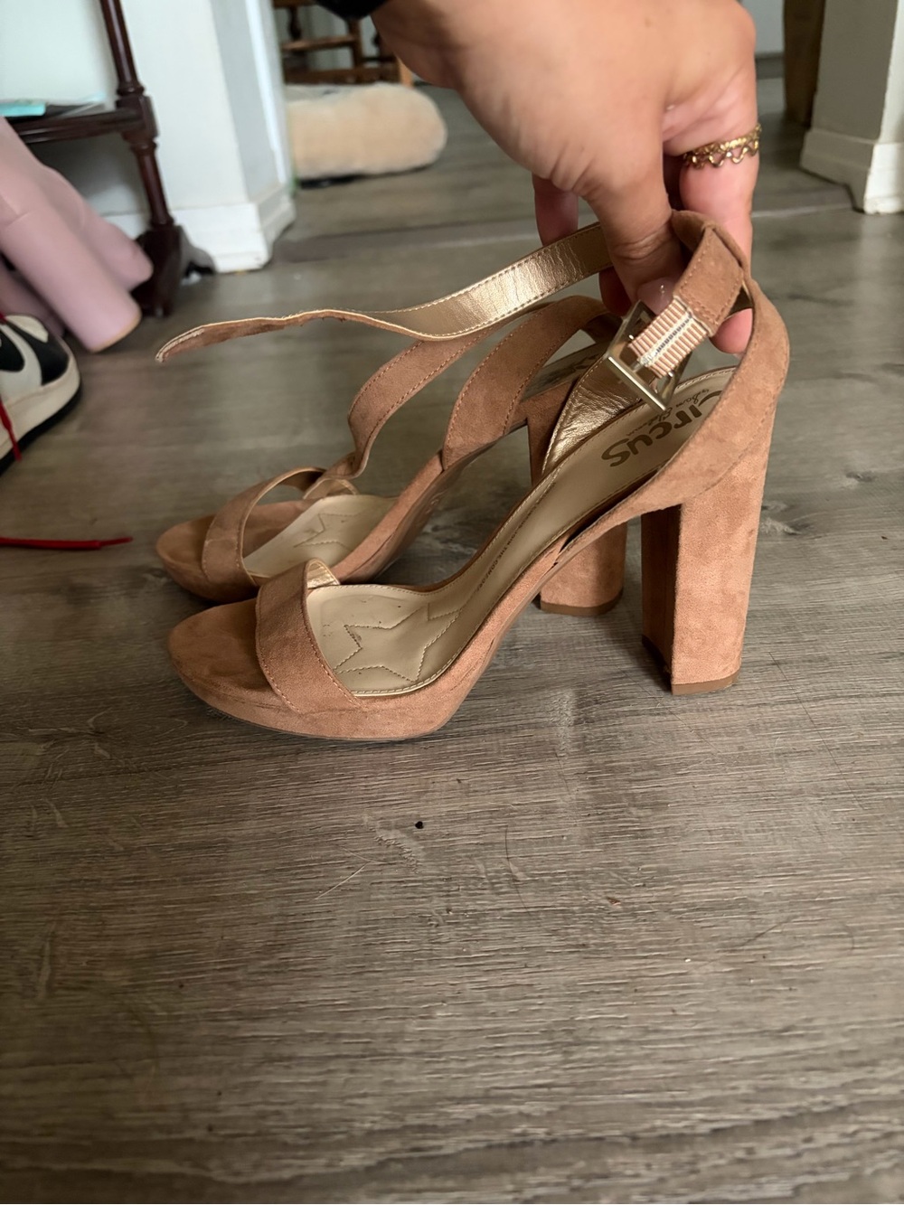 Strappy heels